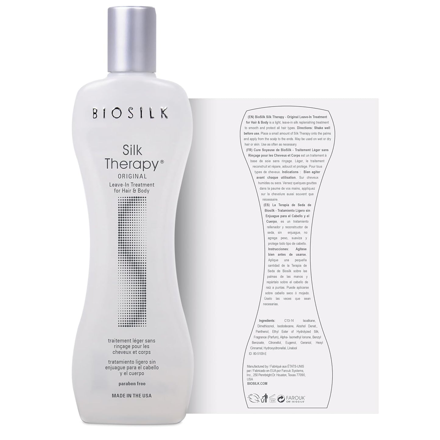 Silk Therapy Original, Reconstructing Treatment for Adding Shine & Helping Prevent Split Ends, Sulfate, Paraben, & Cruelty-Free, 2.26 Oz