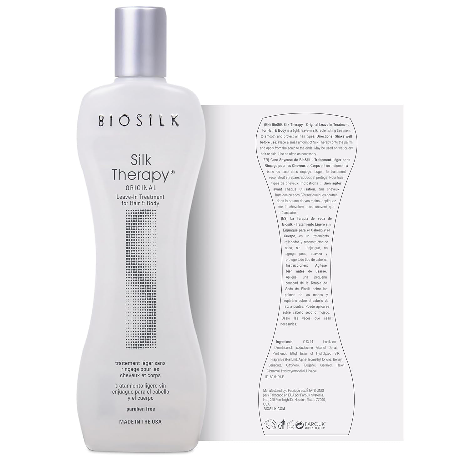 Silk Therapy Original, Reconstructing Treatment for Adding Shine & Helping Prevent Split Ends, Sulfate, Paraben, & Cruelty-Free, 2.26 Oz