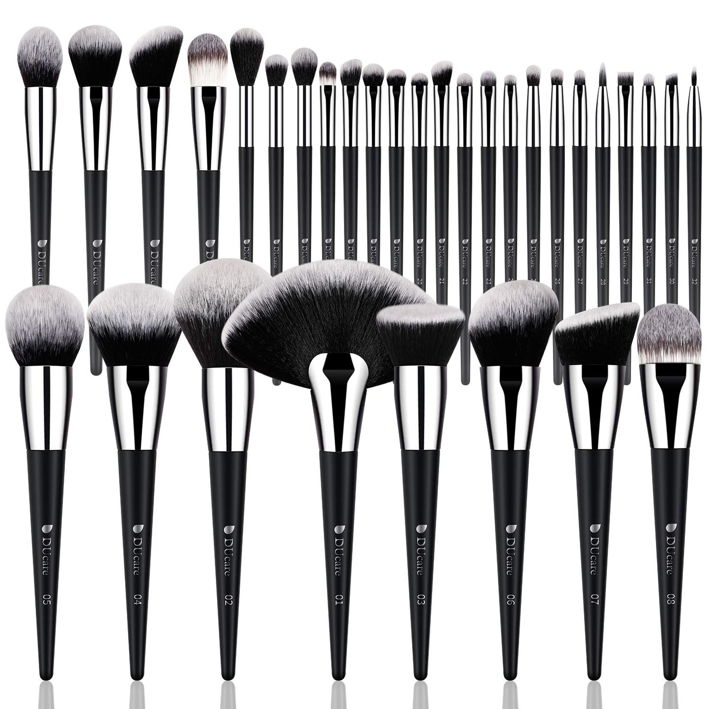 Makeup Brushes Professional 32Pcs Make up Brushes Set Premium Christmas Gift Synthetic Kabuki Foundation Blending Brush Face Powder Blush Concealers Eye Shadows