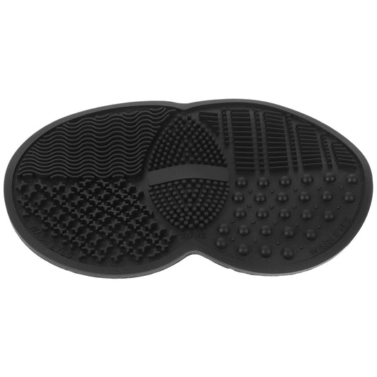 Makeup Brush Cleaner Makeup Tool Cleaner Pad Cleaner Mat for Makeup Tools Makeup Tool Cleaning Pad Cleaner Mat for Makeup Brush Make up Cleaning Bowl, 16.80X10.80X0.80CM, Black